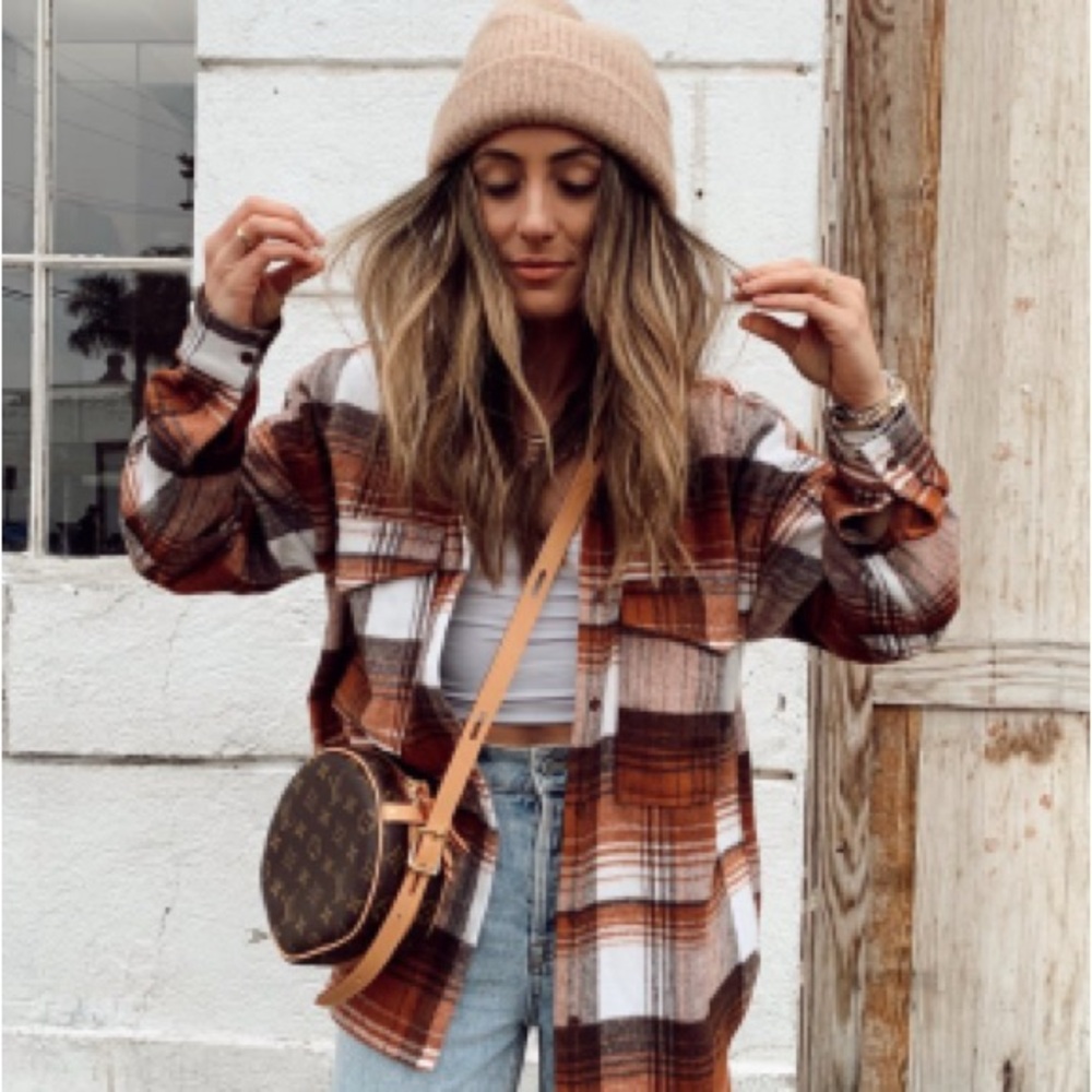 SOLD- NOT FOR SALE- 12th Tribe Nightfall Plaid Shacket